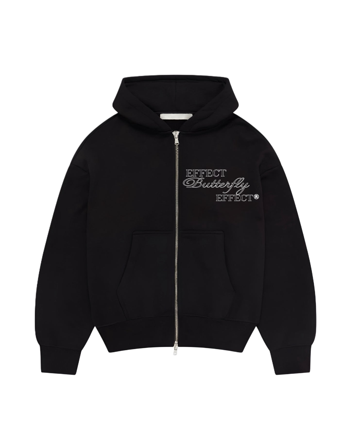 Hoodie effect butterfly  modelo clásico zip