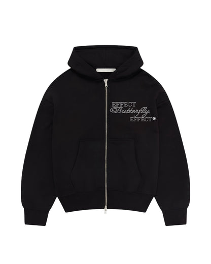 Hoodie effect butterfly  modelo clásico zip