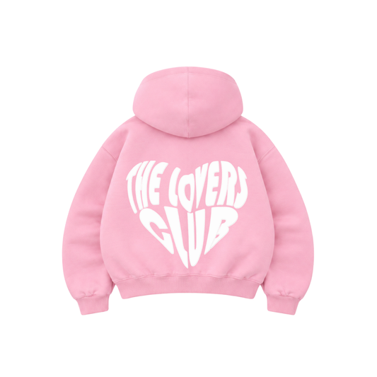 The Lovers Club - Hoodie Zip Mangas Globos pink puff