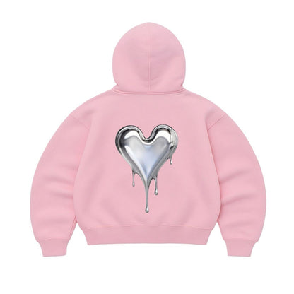Butterfly hearth rosado mangas globo