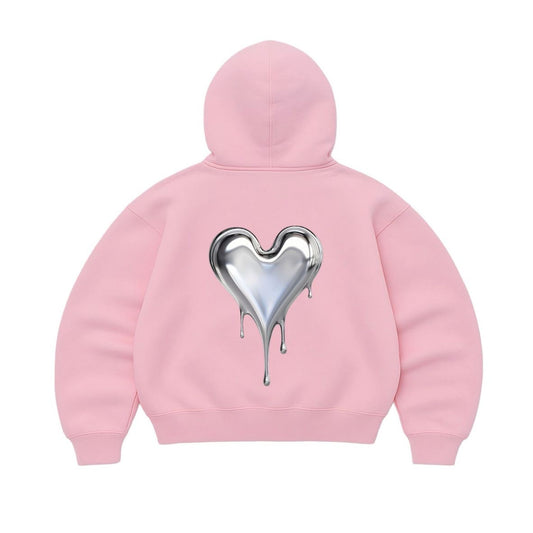 Butterfly hearth rosado mangas globo