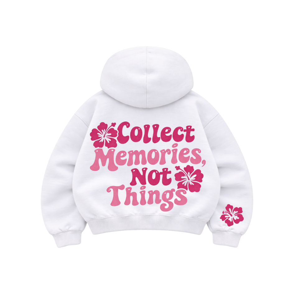 Memories - Hoodie Mangas Globo White