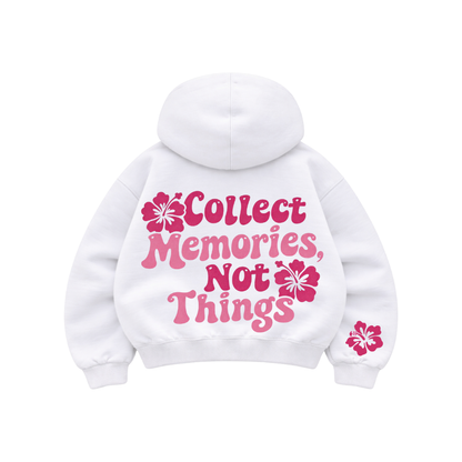 Memories - Hoodie Mangas Globo White