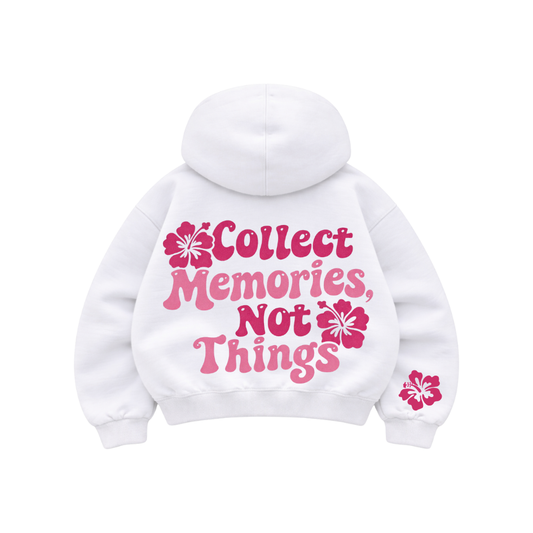Memories - Hoodie Mangas Globo White