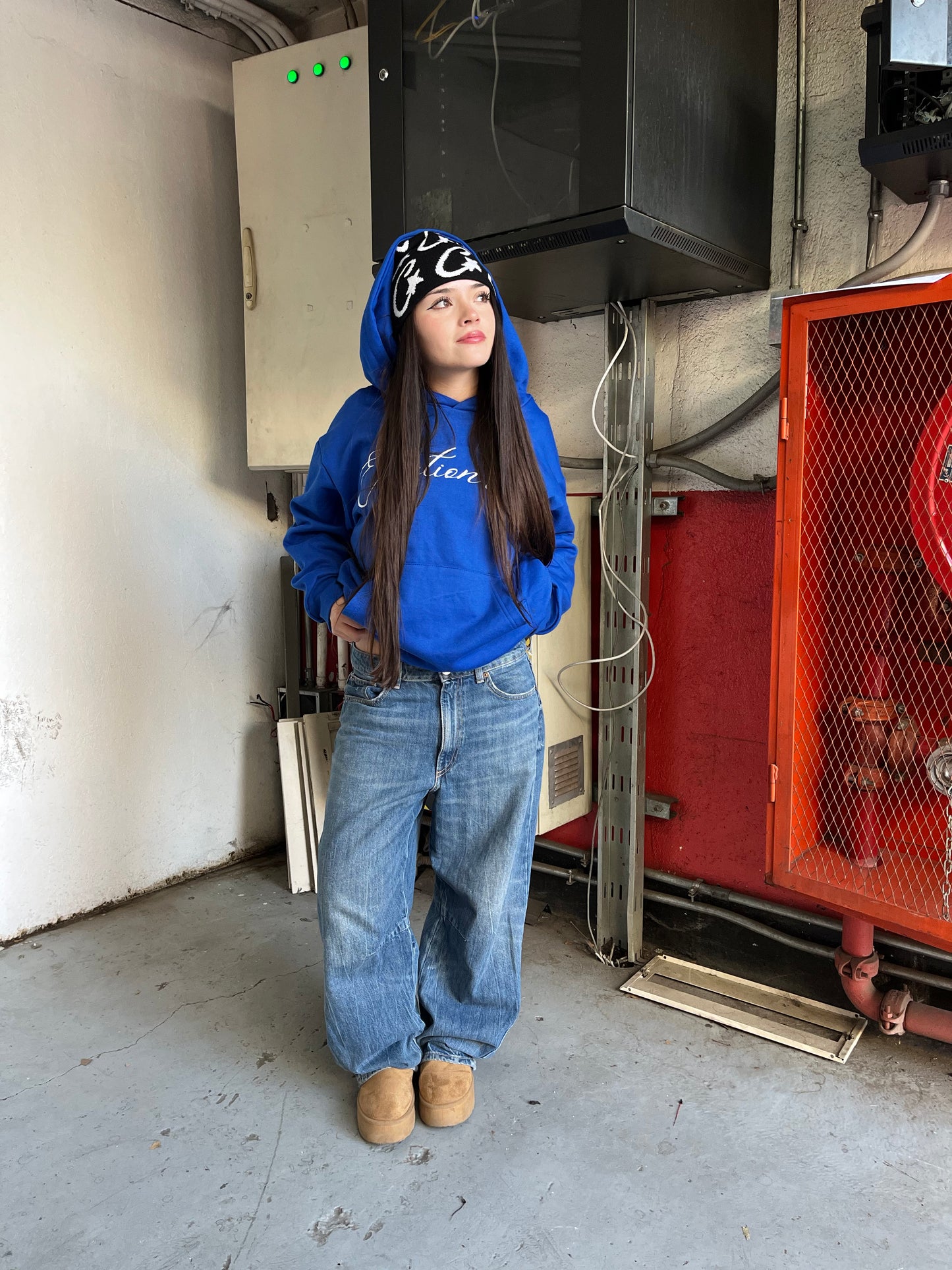 In Love -Hoodie Mangas Globos blue