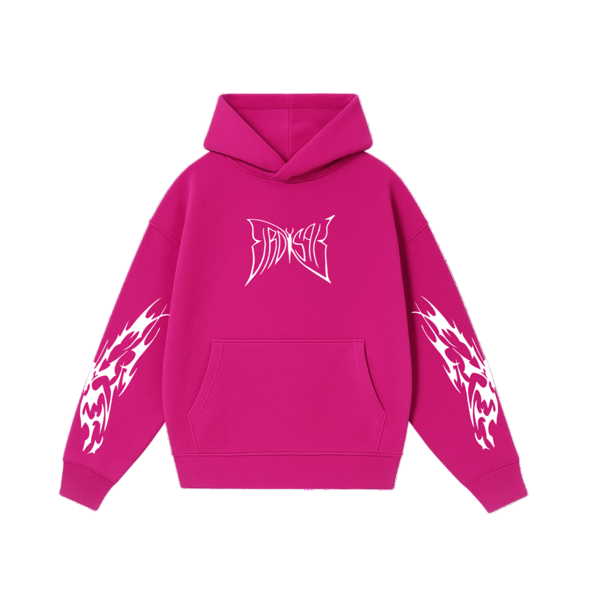 Buttefly Emblem - Hoodie clásico fuscia