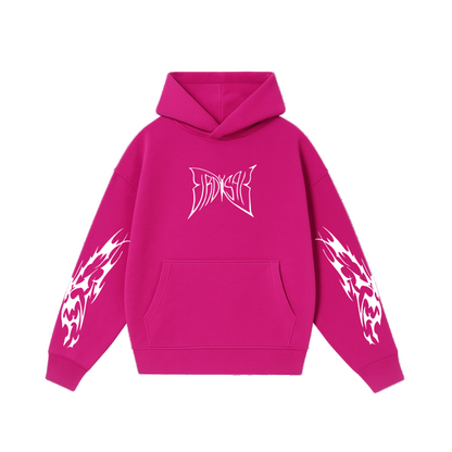 Buttefly Emblem - Hoodie clásico fuscia