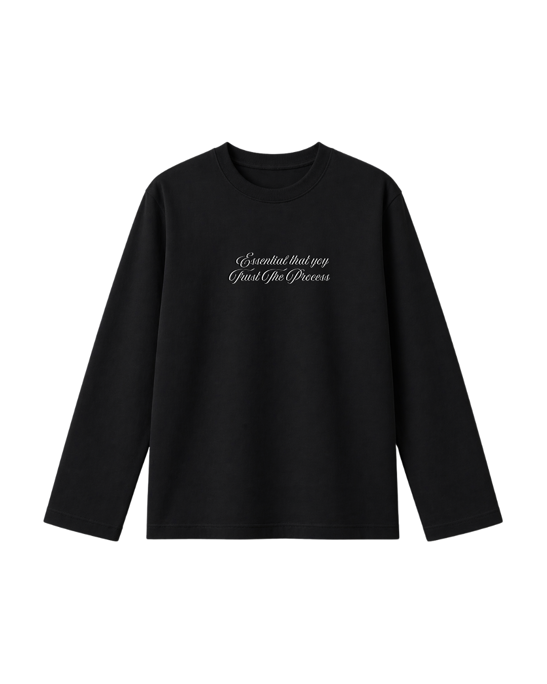 Trust The Process  - Camiseta Manga Larga black
