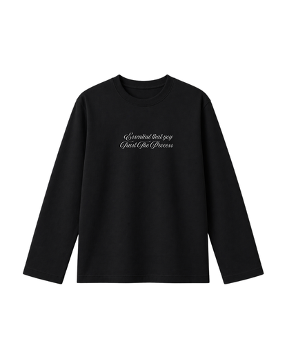 Trust The Process  - Camiseta Manga Larga black