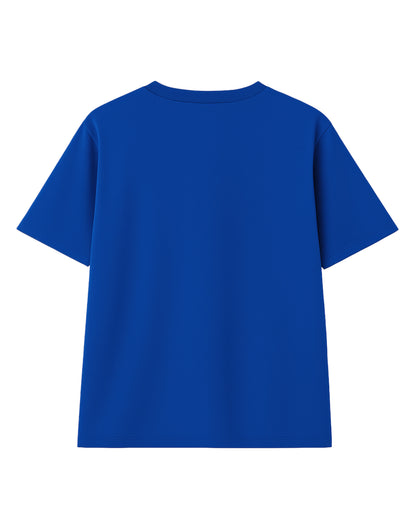 t-shirt basic azul rey  modelo recto