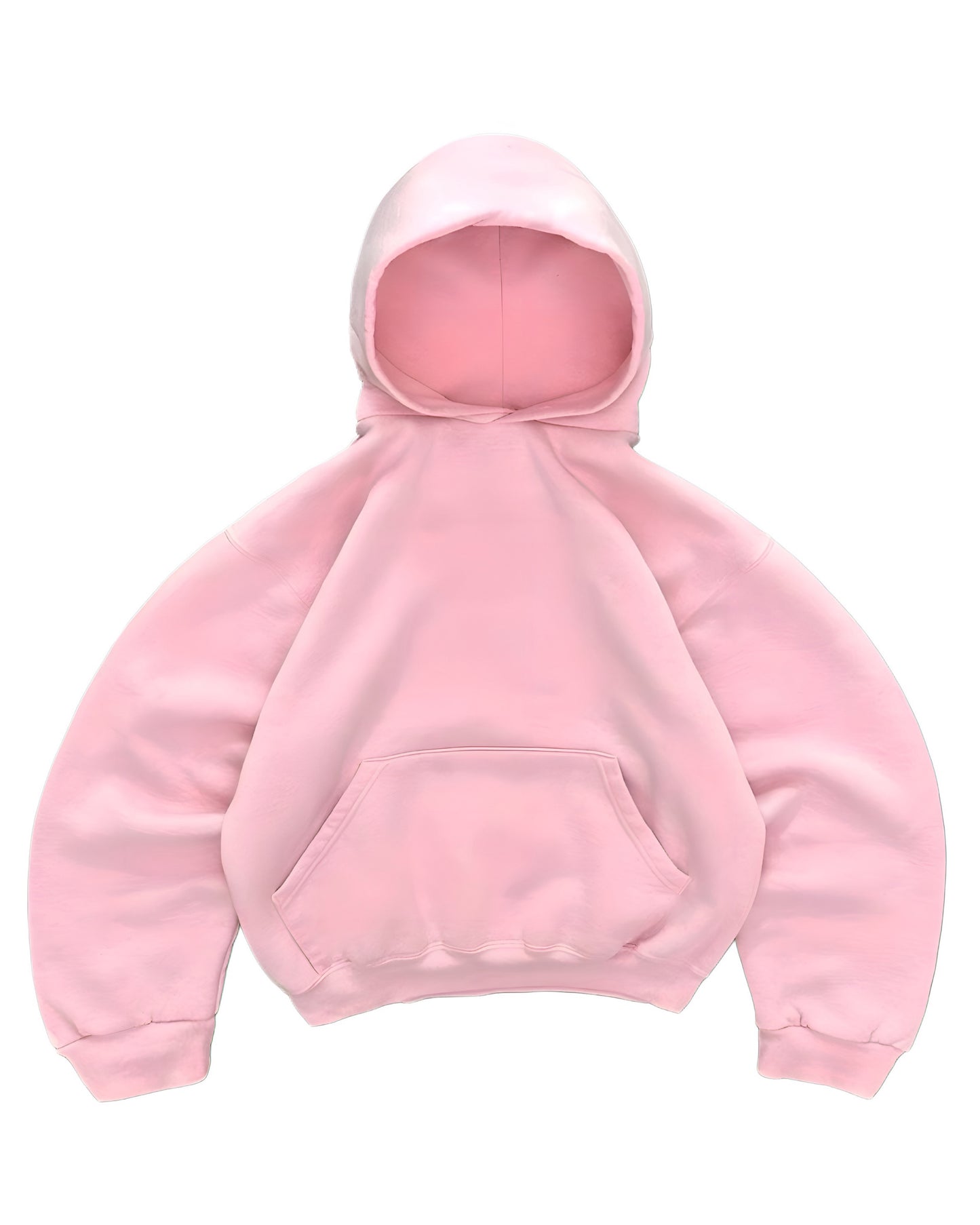 Hoodie basic rosado mangas globo
