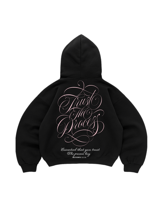 Hoodie trust the process modelo  mangas globo
