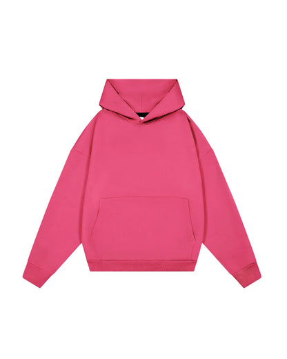 Hoodie basic fuscia modelo clásico ★