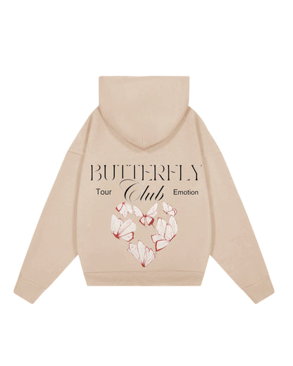 Hoodie butterfly club modelo clásico