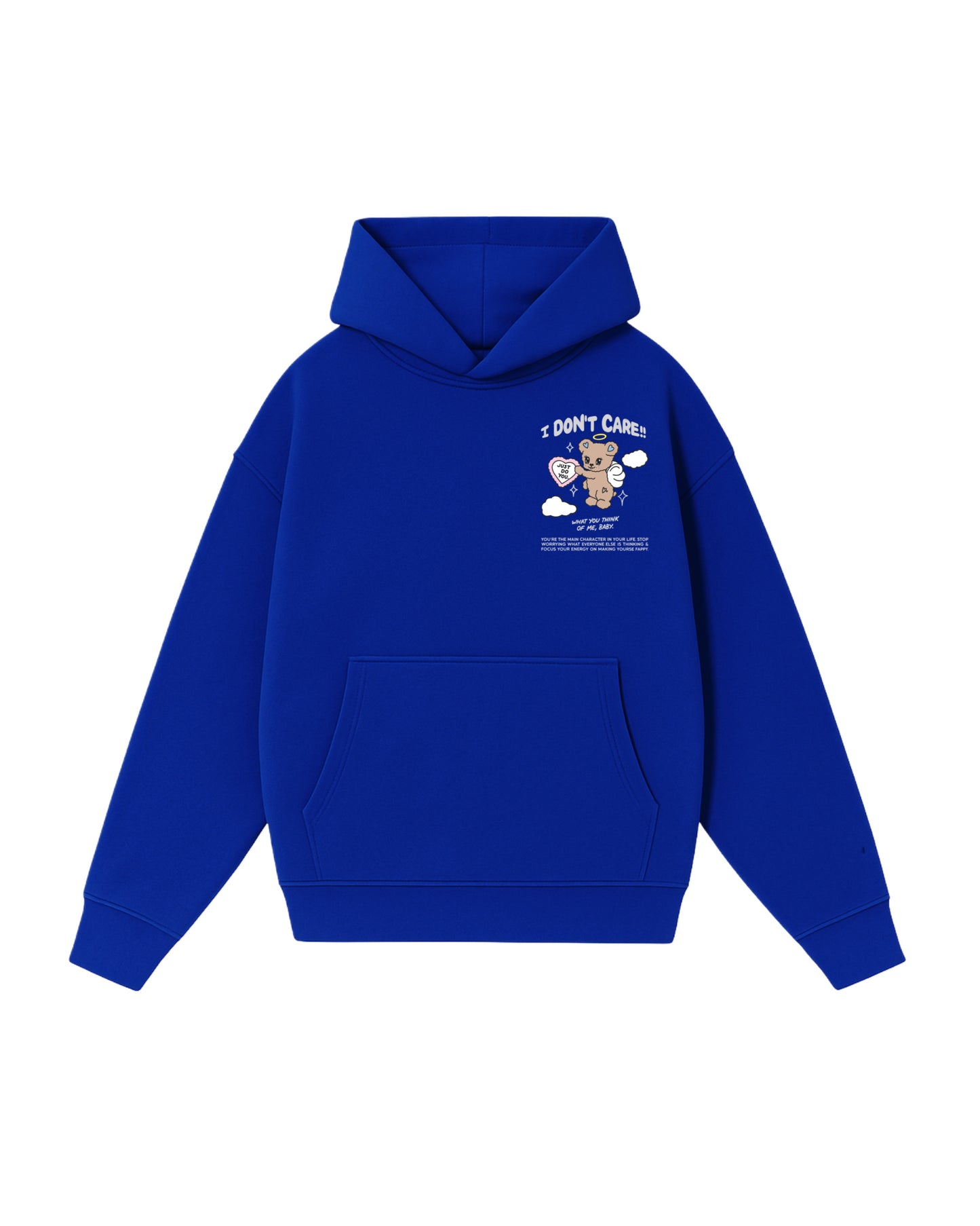 Hoodie I dont care  modelo clásico