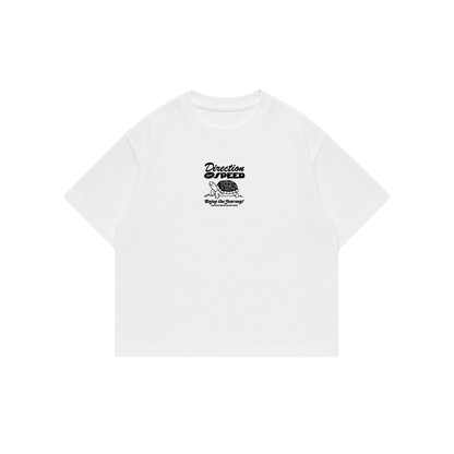 Speed - White Premium Boxy T-Shirt