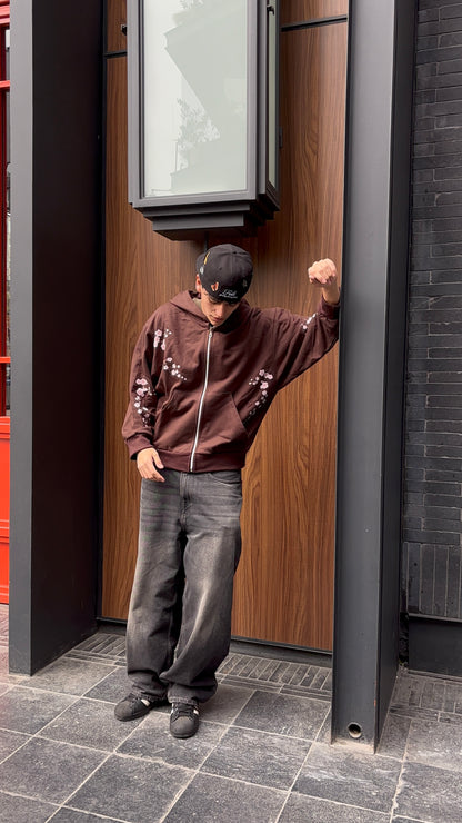 Garden Coffe  - Hoodie Zip Mangas Globos