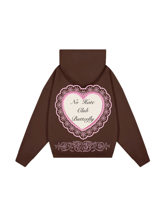 Hoodie no hate club  modelo clasico
