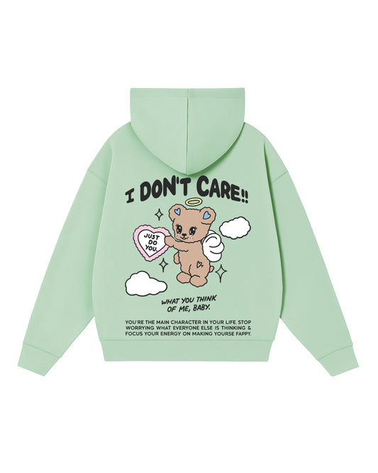 Hoodie I dont care  modelo clásico