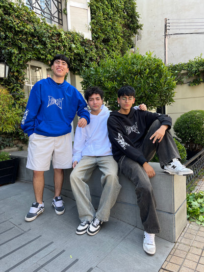 Hoodie Butterfly world modelo mangas globo ⭑ blue