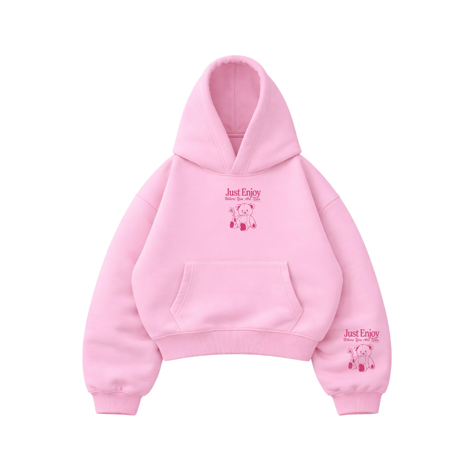 Just Enjoy - Hoodie Manga Globo Pink