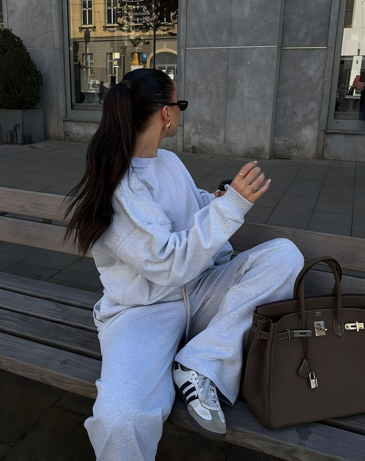 Polo basic gris   modelo clasico