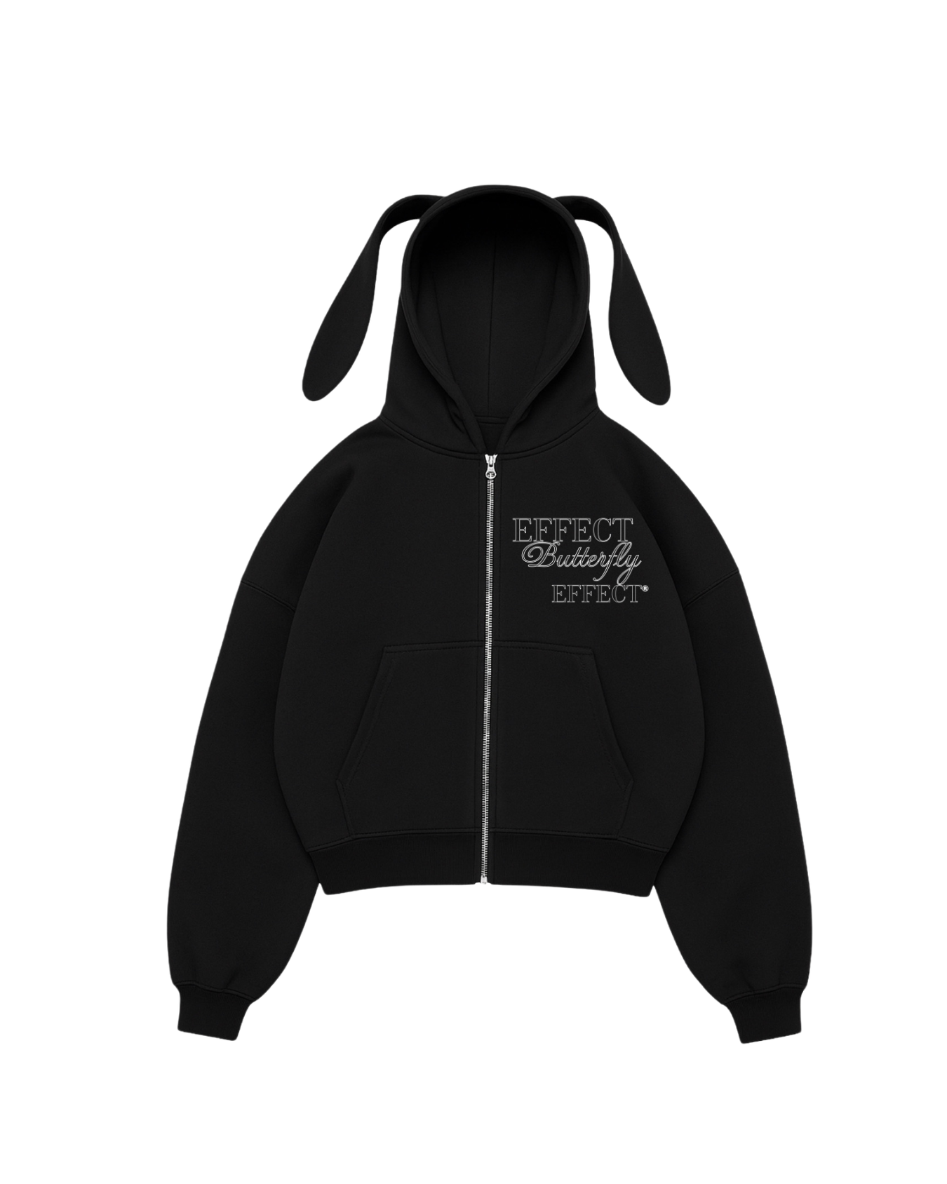 Effect Butterfly - Hoodie Bunny black