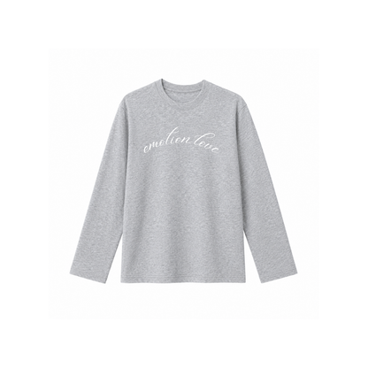 Emotion love -  Camiseta Manga Larga grey