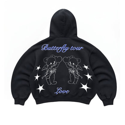 Hoodie emotion love modelo manga globo