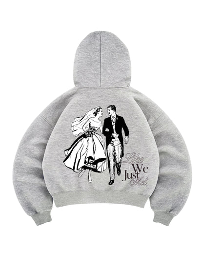 Hoodie  like we just met  modelo manga globo