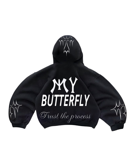 Hoodie  my butterfly modelo  mangas globo