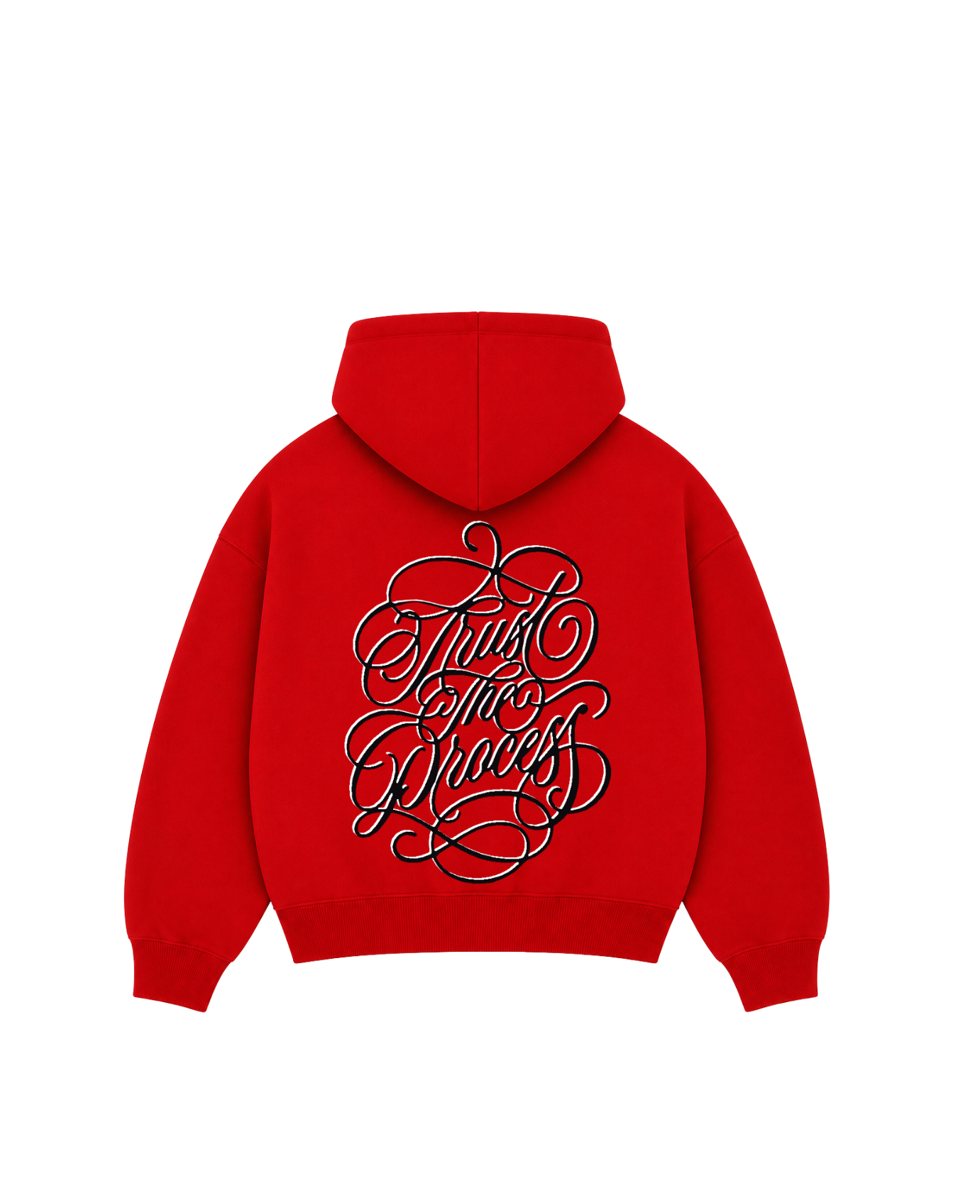 Trust The Process- Hoodie zip Clásico red