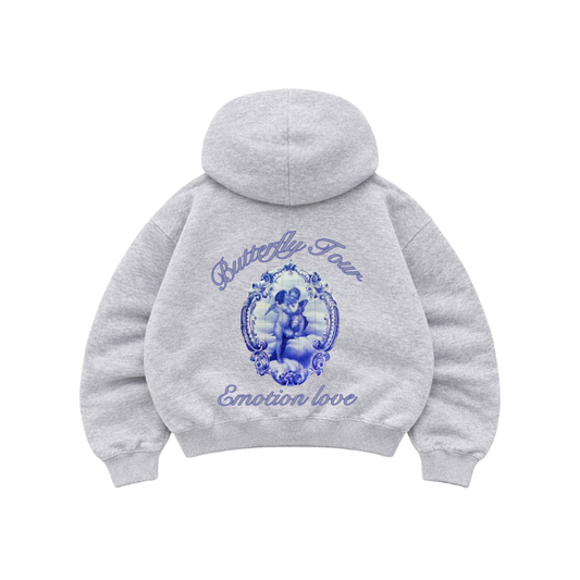 Emotion Love Gris - Hoodie Mangas Globo