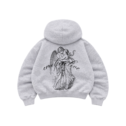 In Love - Hoodie Mangas Globo Gris
