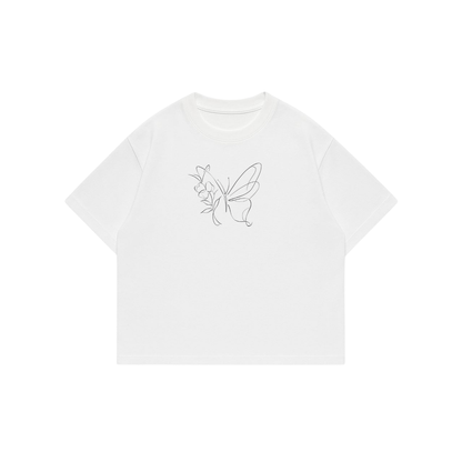 Beauty Change -  Boxy T-Shirt White Premium