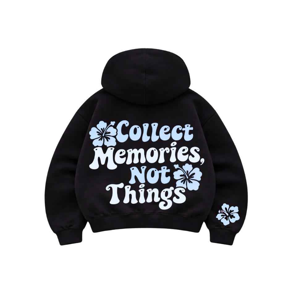 Memories - Hoodie Mangas Globo Black