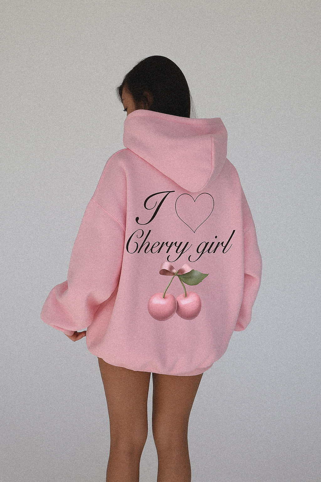 Hoodies cherry girl 🍒 rosado pastel