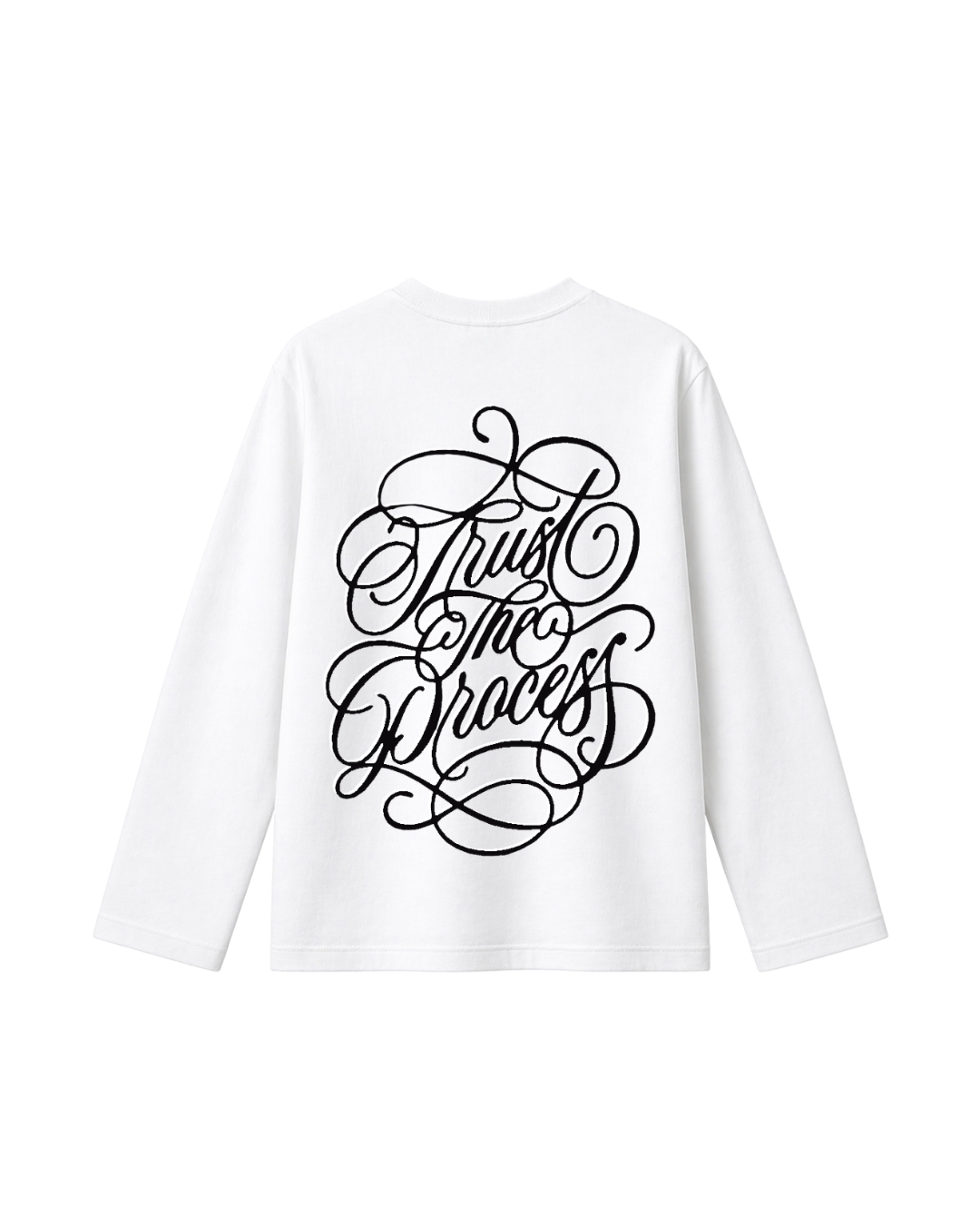 Trust The Process  - Camiseta Manga Larga white