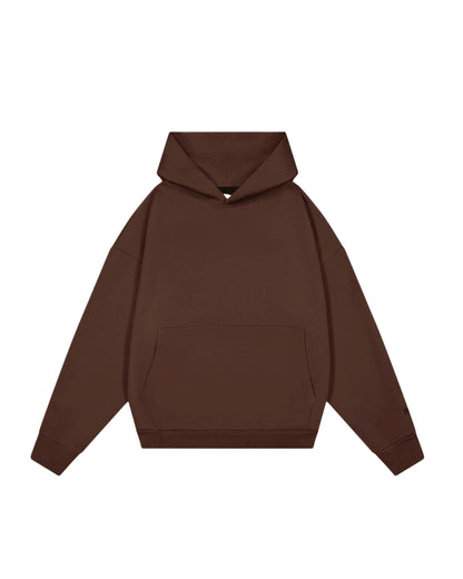Hoodie basic marrón modelo clásico ♥︎