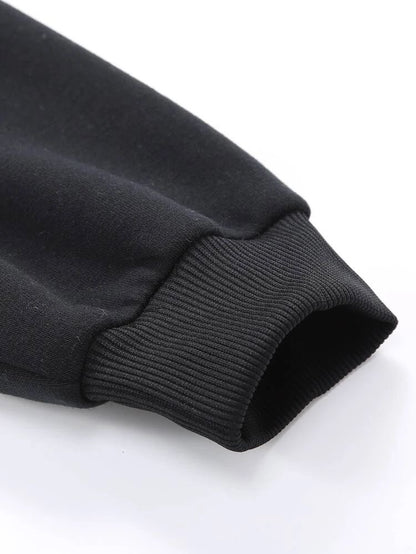 Hoodie basic negro modelo clasico★