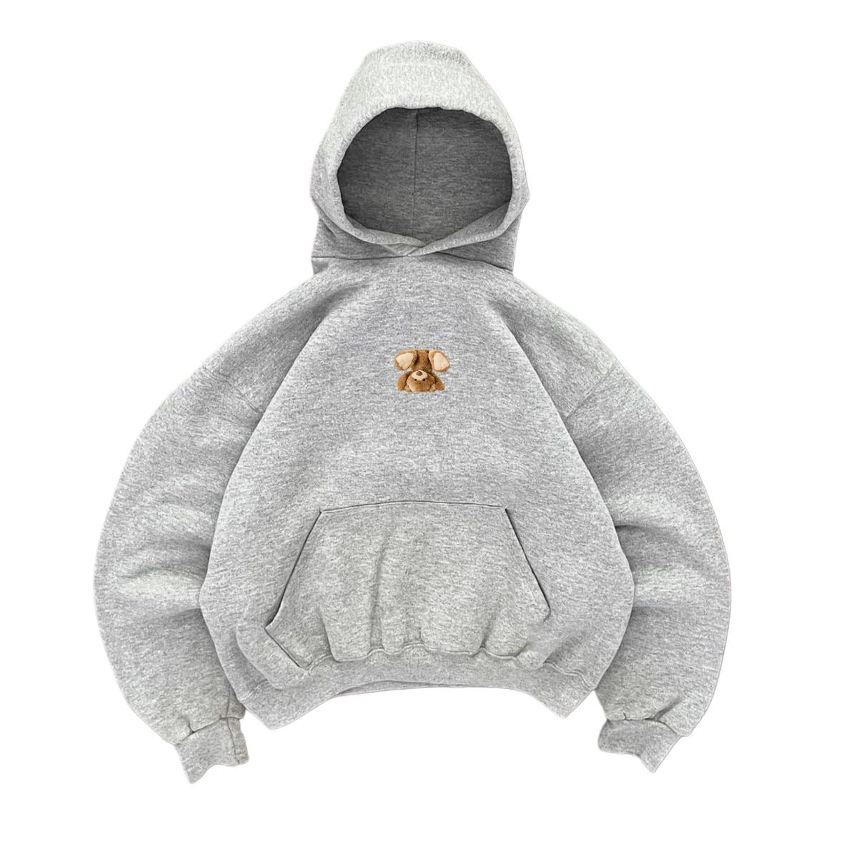 Hoodie bear gris mangas globo