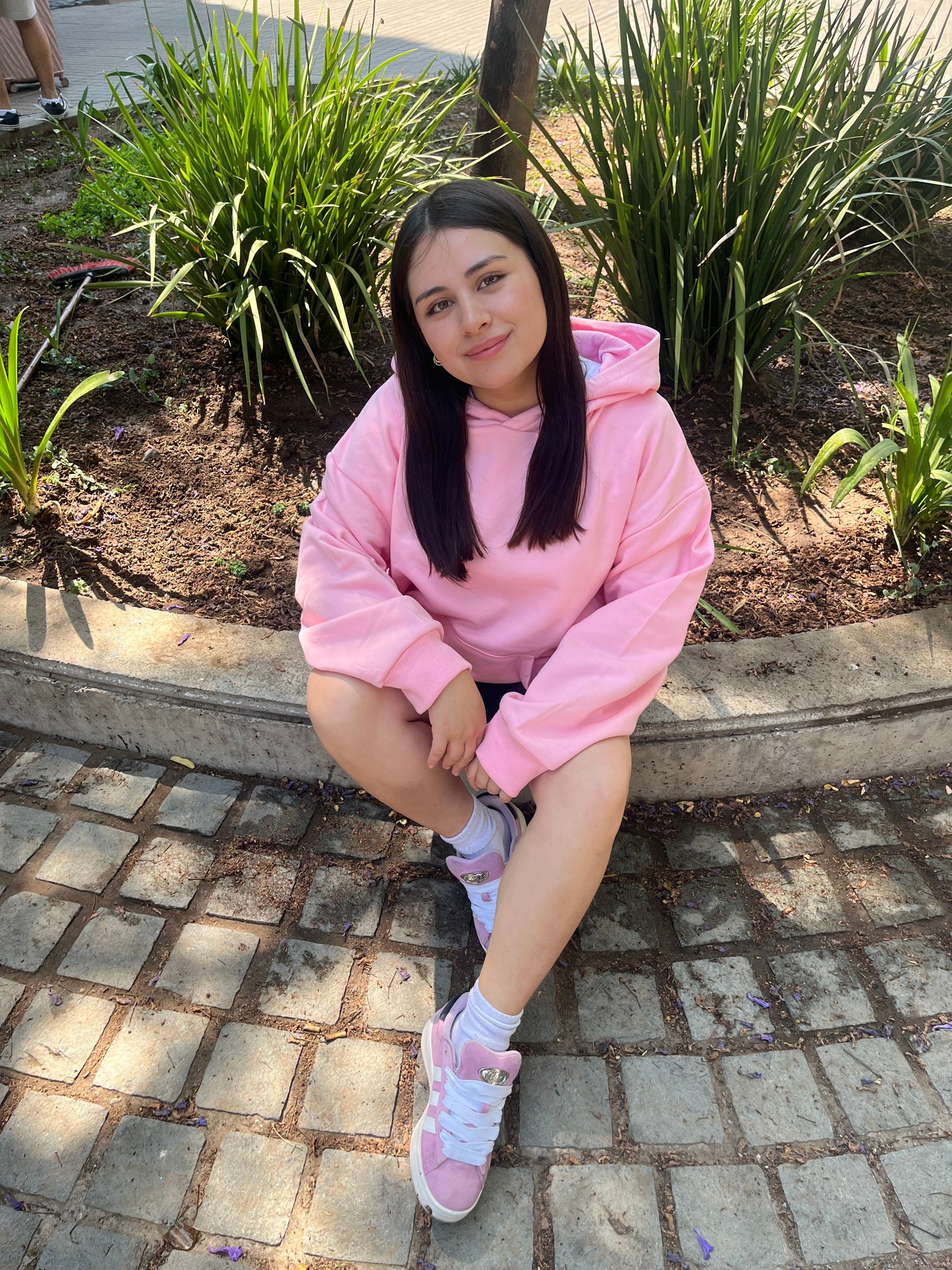 Basic Pink - Hoodie Mangas Globo