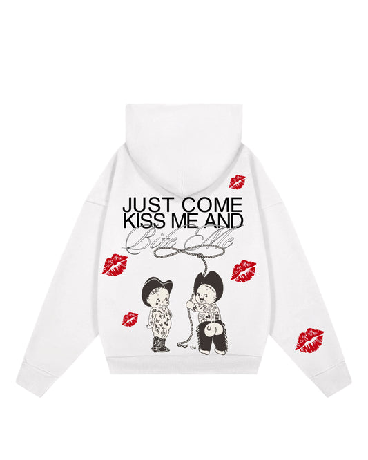 Hoodie kiss me  modelo clásico