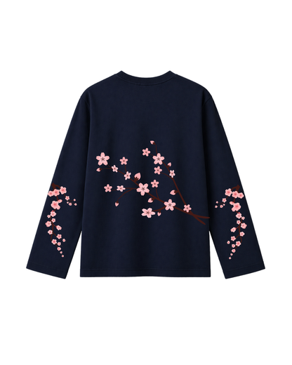 Garden branch - Camiseta Manga Larga Blue Marine