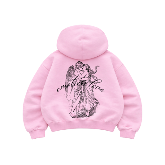 Emotion Love - Hoodie Zip Mangas Globos Pink