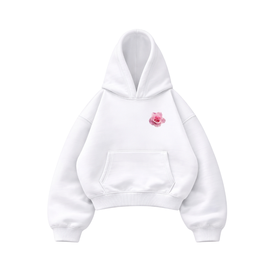 Expect Nothing White - Hoodie Mangas Globo