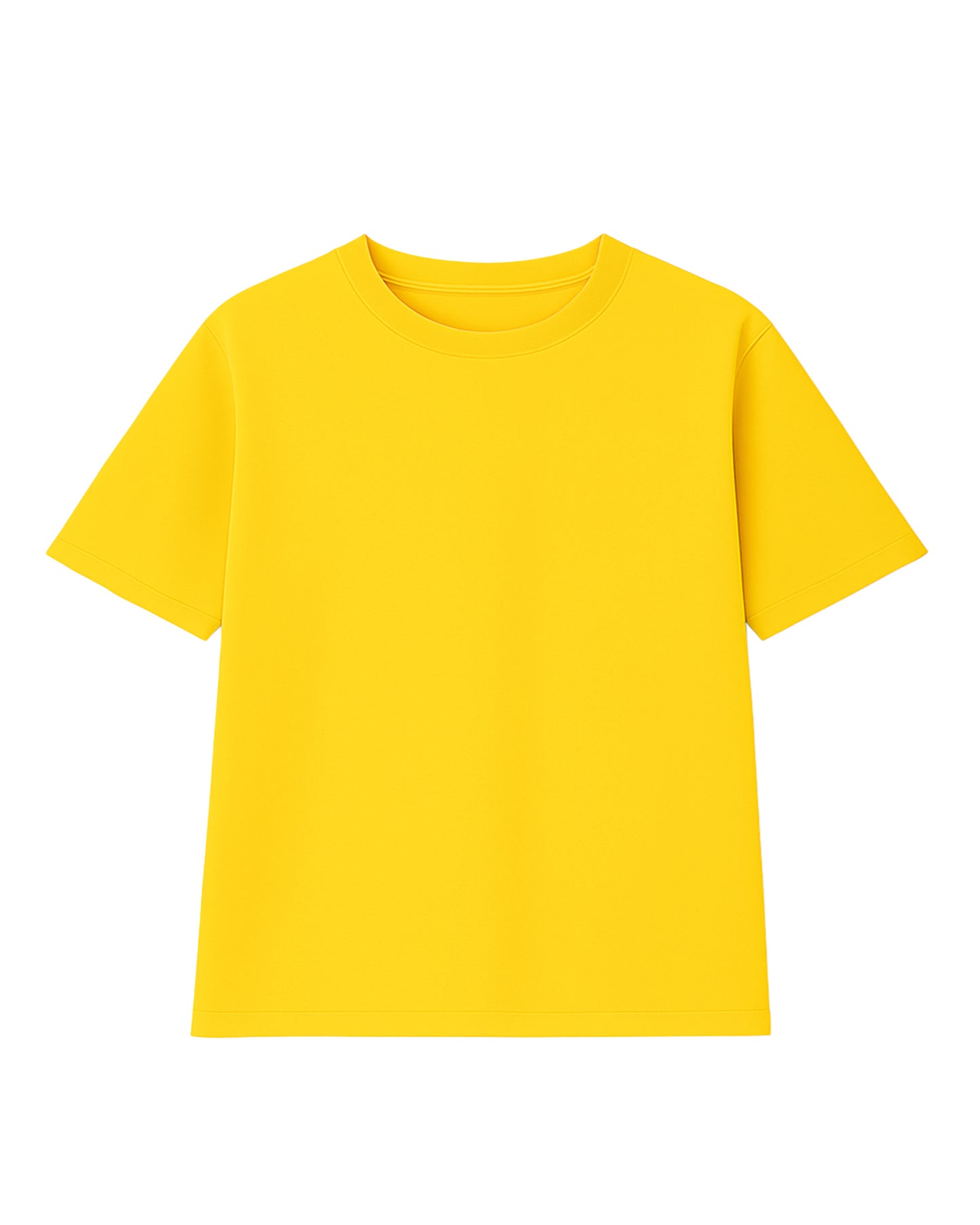 t-shirt basic amarillo modelo recto