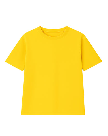 t-shirt basic amarillo modelo recto