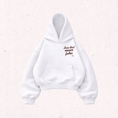 Love That Never Fades - Hoodie Mangas GLobos white