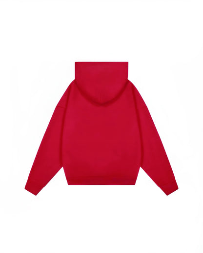 Hoodie basic rojo modelo clásico